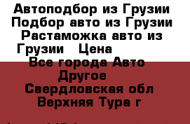 Автоподбор из Грузии.Подбор авто из Грузии.Растаможка авто из Грузии › Цена ­ 25 000 - Все города Авто » Другое   . Свердловская обл.,Верхняя Тура г.